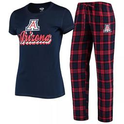 Women's Concepts Sport Navy/Red Arizona Wildcats Ethos T-Shirt & Pants Sleep Set