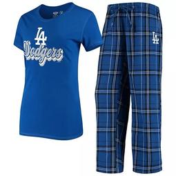 Women's Concepts Sport Royal Los Angeles Dodgers Ethos T-Shirt & Pants Set