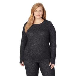Plus Size Cuddl Duds® Soft Knit Long Sleeve Top