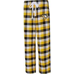 Women's Concepts Sport Black/Gold Pittsburgh Penguins Breakout Flannel Pants