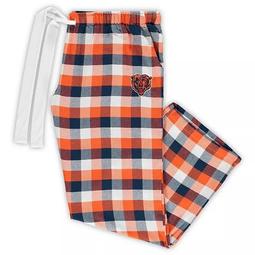 Women's Concepts Sport Navy/Orange Chicago Bears Plus Size Breakout Flannel Pants