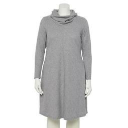 Plus Size EVRI™ Cowlneck Sweater Dress