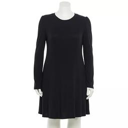 Juniors' Plus Size SO® Puff-Sleeve Fit & Flare Dress