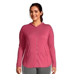 Plus Size Lands' End Moisture-Wicking Hoodie Tunic