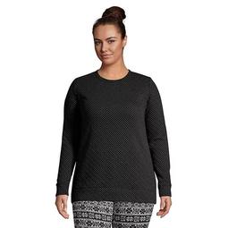 Plus Size Lands' End Quilted Tunic Sweatshirt