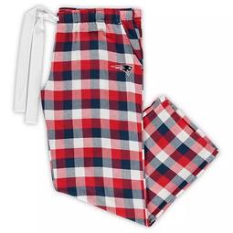 Women's Concepts Sport Navy/Red New England Patriots Plus Size Breakout Flannel Pants