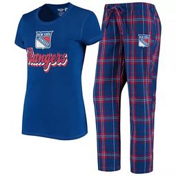 Women's Concepts Sport Blue New York Rangers Ethos Sleep Set