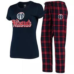 Women's Concepts Sport Navy/Red Washington Wizards Ethos T-Shirt & Pants Sleep Set