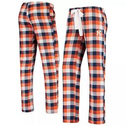 Women's Concepts Sport Navy/Orange Houston Astros Breakout Flannel Pants