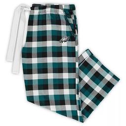 Women's Concepts Sport Midnight Green/Black Philadelphia Eagles Plus Size Breakout Flannel Pants