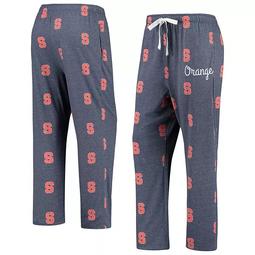 Women's Navy Syracuse Orange Lounge Allover Logo Print Pants