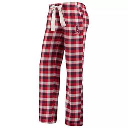 Women's Concepts Sport Red Los Angeles Angels Piedmont Flannel Pants