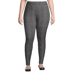 Plus Size Lands' End Starfish Abstract Plaid Leggings