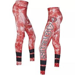 Women's Concepts Sport Scarlet/Black San Francisco 49ers Dormer Knit Leggings