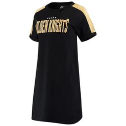 Women's G-III 4Her by Carl Banks Black/Gold Vegas Golden Knights Spring Training Camp Dress