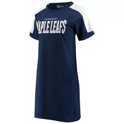 Women's G-III 4Her by Carl Banks Navy/White Toronto Maple Leafs Spring Training Camp Dress
