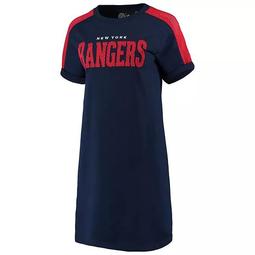 Women's G-III 4Her by Carl Banks Navy/Red New York Rangers Spring Training Camp Dress
