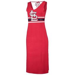 Women's G-III 4Her by Carl Banks Red/Navy St. Louis Cardinals Opening Day Maxi Dress