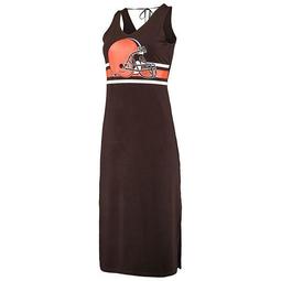 Women's G-III 4Her by Carl Banks Brown Cleveland Browns Kick-Off Maxi Dress