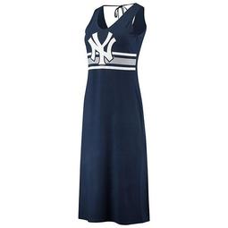Women's G-III 4Her by Carl Banks Navy/Gray New York Yankees Opening Day Maxi Dress