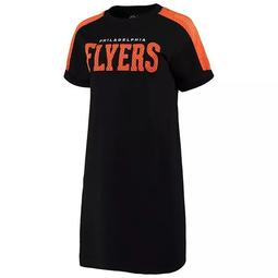 Women's G-III 4Her by Carl Banks Black/Orange Philadelphia Flyers Spring Training Camp Dress