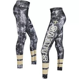 Women's Concepts Sport Black/Gold New Orleans Saints Dormer Knit Leggings