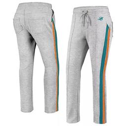 Women's WEAR By Erin Andrews Gray Miami Dolphins Track Pants