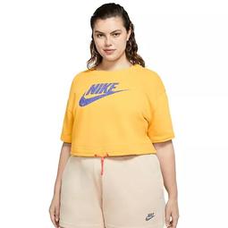 Plus Size Nike Sportswear French Terry Graphic Top
