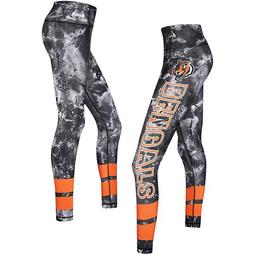 Women's Concepts Sport Black/Orange Cincinnati Bengals Dormer Knit Leggings
