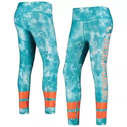 Women's Concepts Sport Aqua/Orange Miami Dolphins Dormer Knit Leggings