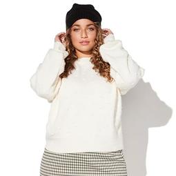 Juniors' Plus Size Vylette™ Bauble Stitch Sweater