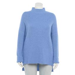 Juniors' Plus Size SO® Mockneck Tunic Sweater