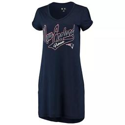 Women's G-III 4Her by Carl Banks Navy New England Patriots Breakaway Swimsuit Cover-Up