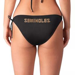 Women's G-III 4Her by Carl Banks Black Florida State Seminoles Without Limits Bikini Bottom