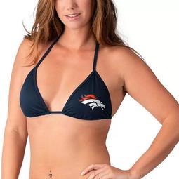 Women's G-III 4Her by Carl Banks Navy Denver Broncos Without Limits Bikini Top