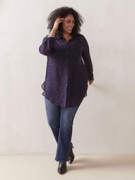 Woven Long Tunic Shirt Blouse - In Every Story