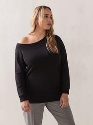 One-Shoulder Sweatshirt - Addition Elle