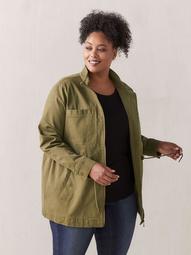Mid-Length Canvas Utility Jacket - In Every Story