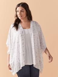 Short Sleeve Cover Up Kimono Top - In Every Story