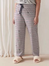 Striped Cotton Pull-On PJ Pant - Addition Elle