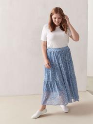 Printed Maxi Peasant Skirt - Addition Elle