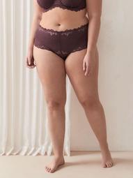 Microfiber Femme Couture Panty With Lace - Déesse Collection