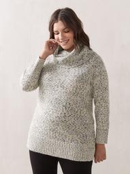 Cowl-Neck Tunic Sweater - In Every Story