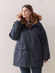 Parka Jacket With Fur Hood - In Every Story