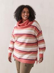 Long-Sleeve Sweater With Cowl Neck – In Every Story