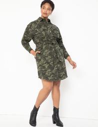 Belted Camo Dress