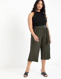 Cropped Pant with Buckle