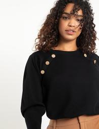 Button Neck Sweater