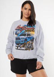 Plus Heather Gray Ram Truck Sweatshirt