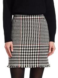 Glen Check High-Waist Mini Skirt